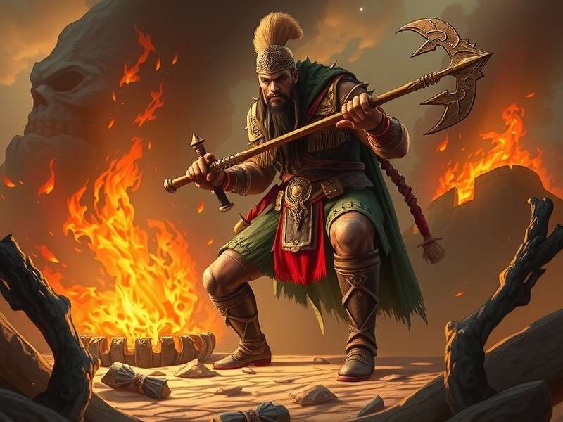 Deccan Plateau in Ancient Marauder with arid terrain and tribal villages